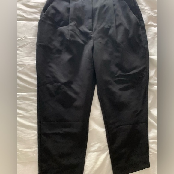 NWT Abercrombie & Fitch Women’s Black Pants, Ultra High Rise; Size 32/14s - Picture 2 of 6